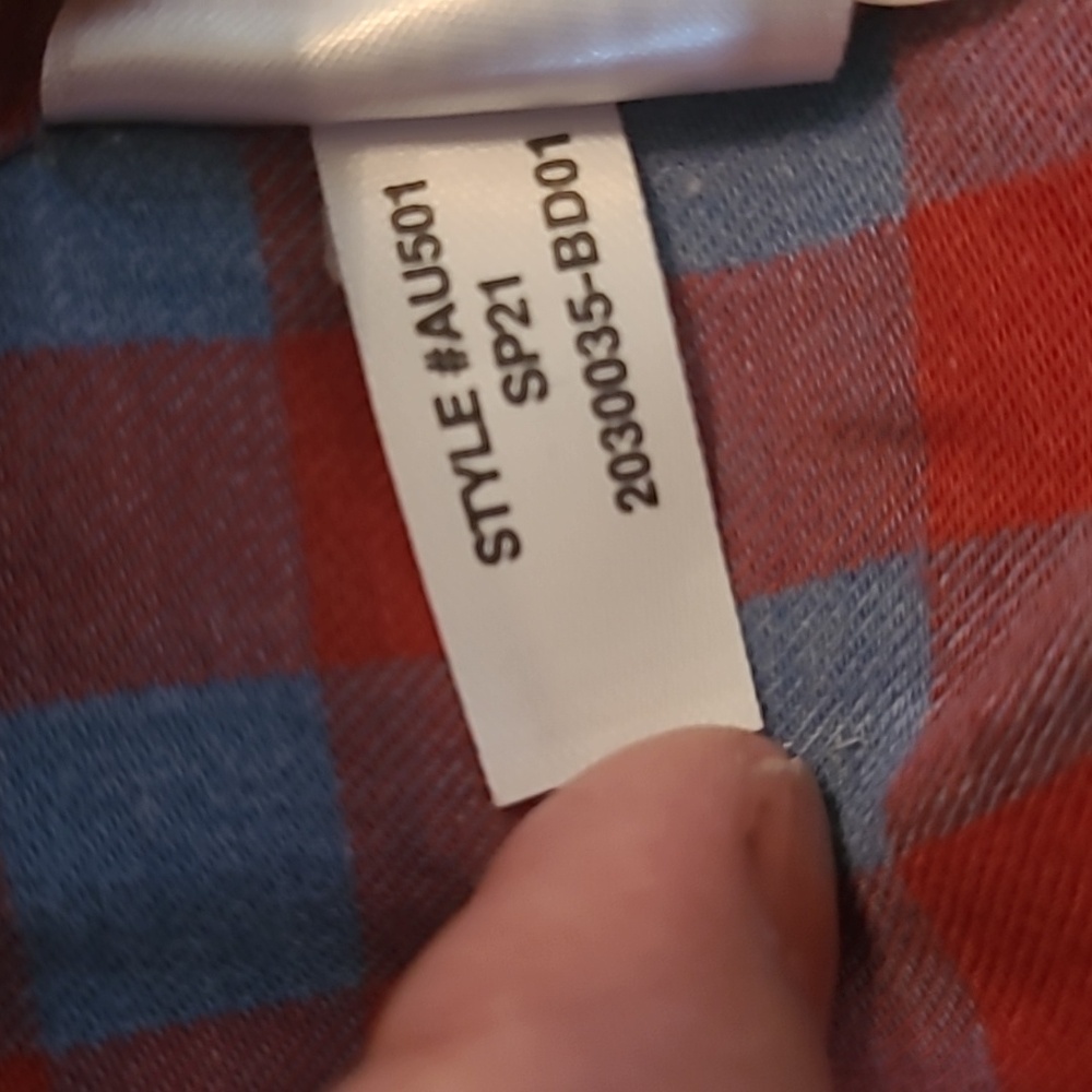 j.crew Men's Red and Blue Checkered Shirt - Picture 7 of 8